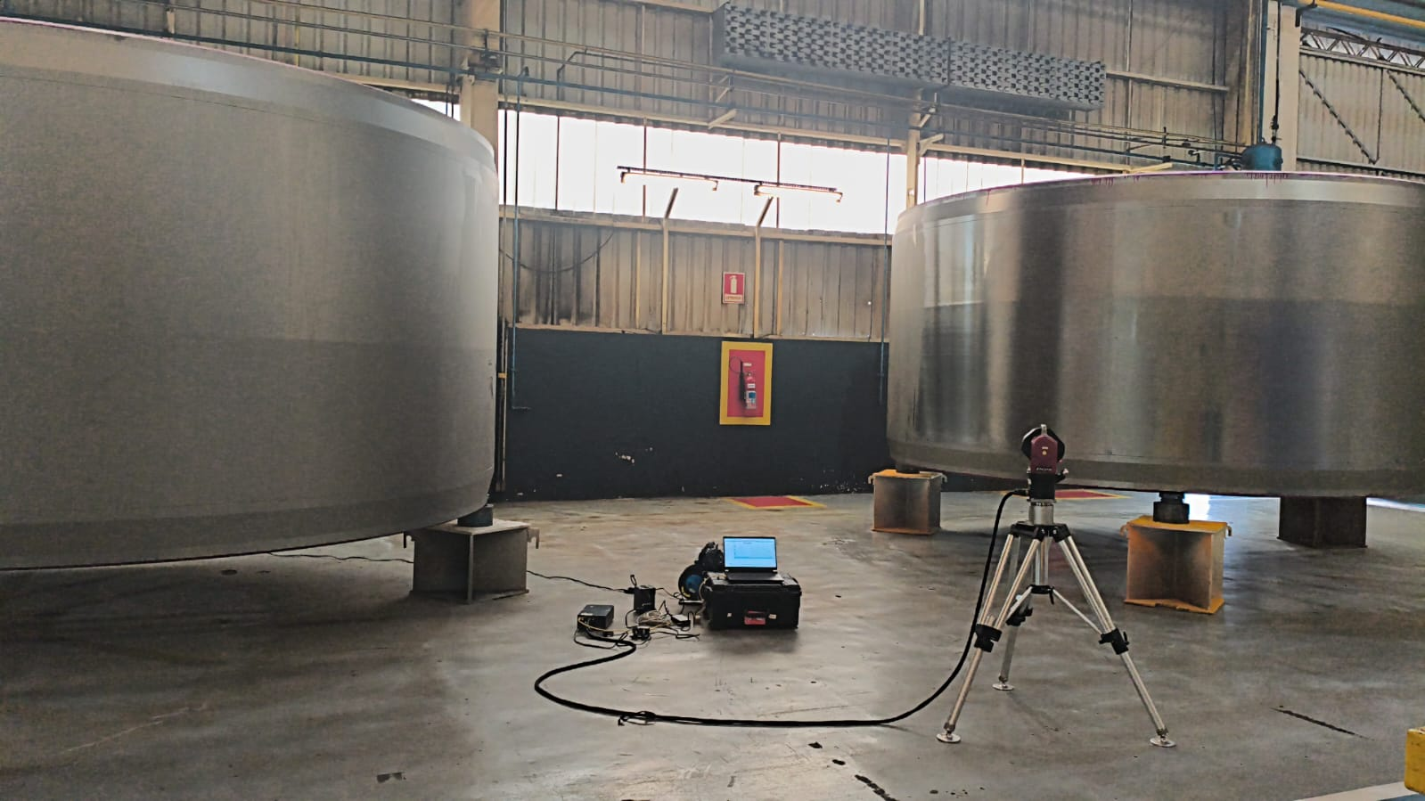 Laser Tracker em medição de tanques industriais de grande porte